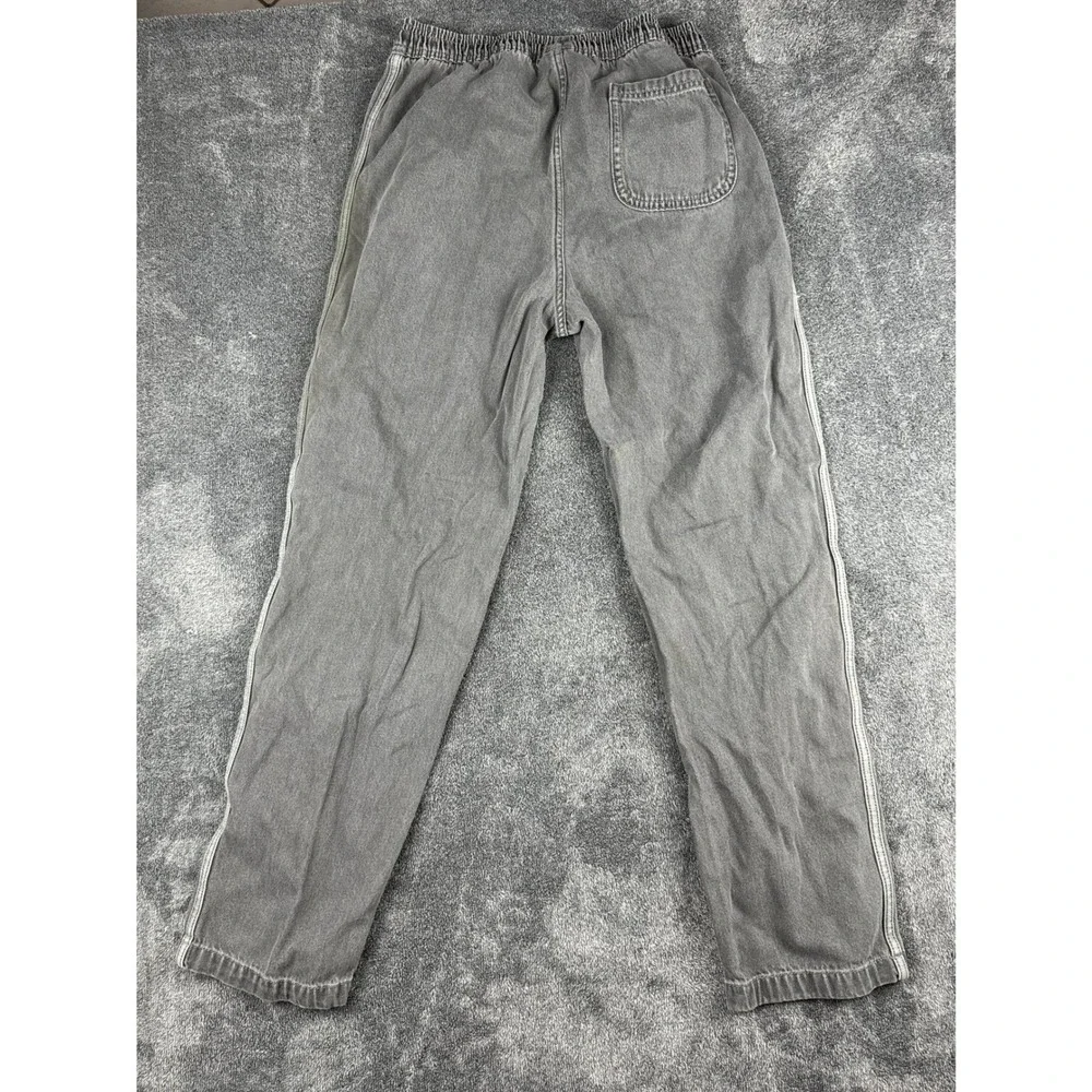 Adidas Originals Grey Washed‎ Denim Elastic Waist Pants XL Kids/XS Mens